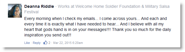 Daily Prophetic Word Testimonial